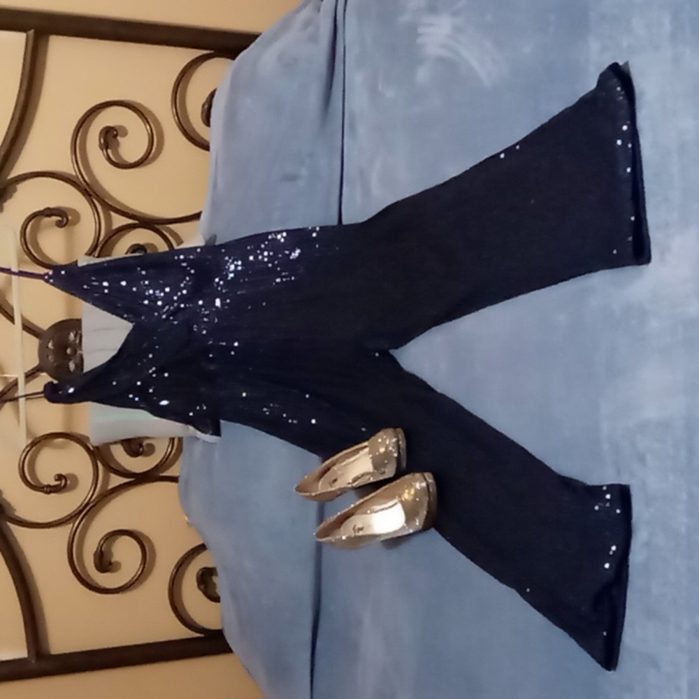NWOT SEXY WOMEN'S SEQUIN JUMPSUIT - Picture 3 of 15